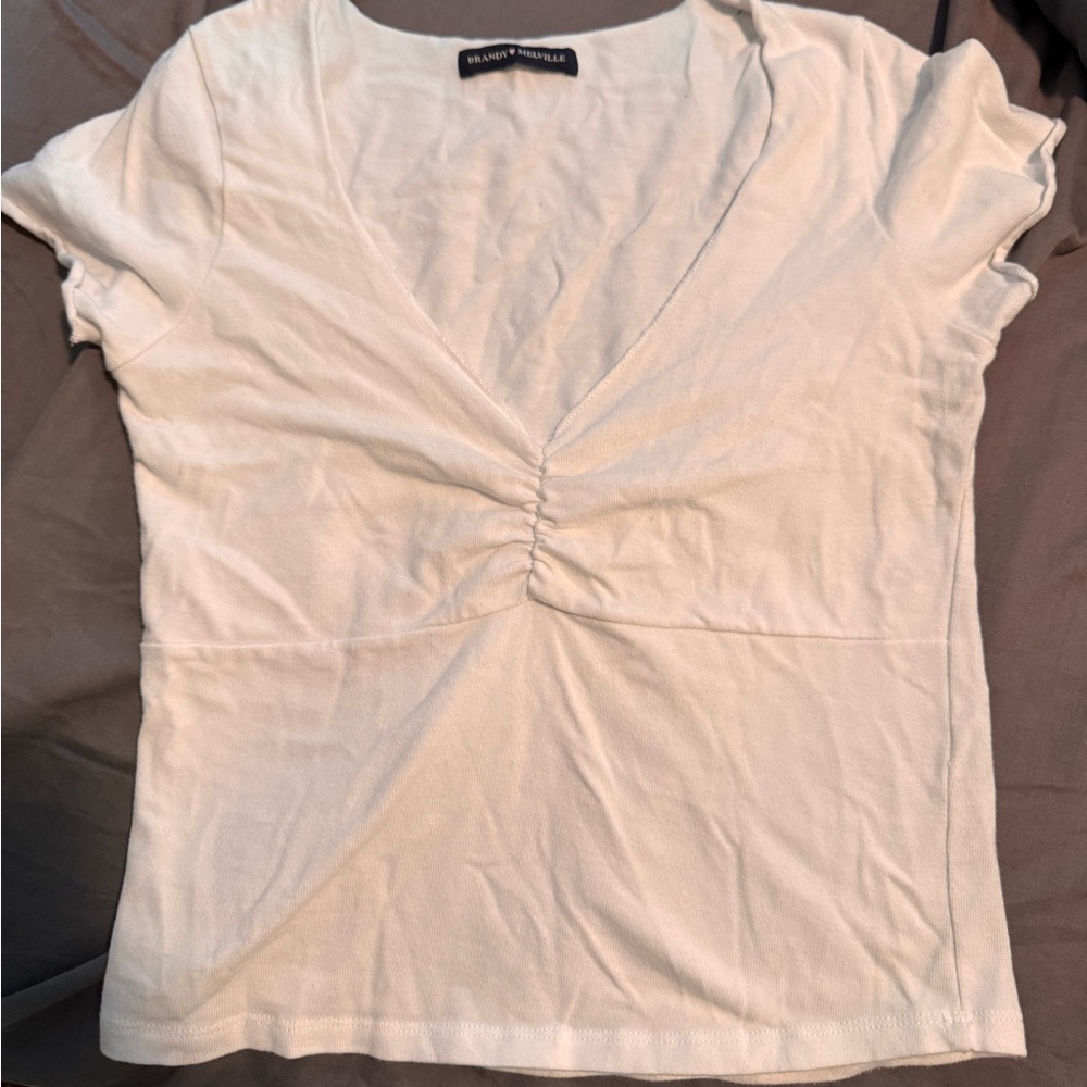 Brandy Melville White Short Sleeve Tee